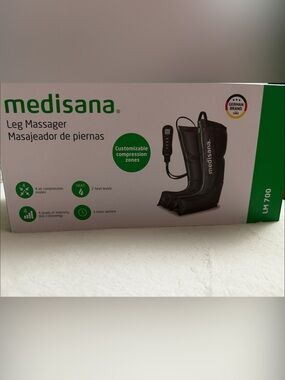 Black Leg Massager - Customizable Compression & Heat (LM 700)